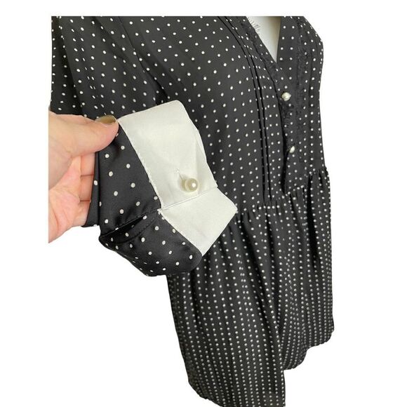 chiffon Polka Dot Dress With Pearls 🌻 - Picture 5 of 7